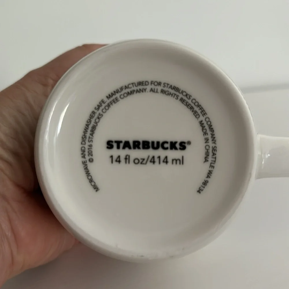 Starbucks Merry Bright Jolly Christmas Mug 2016
